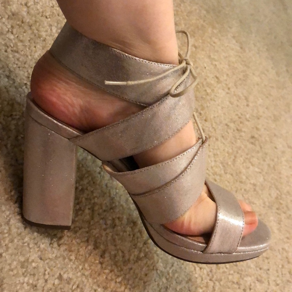 Nina silver heels